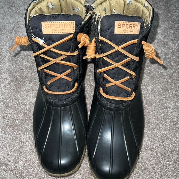Sperry Top-Sider Rubber Quilted Saltwater Duck Boots size 9.5 M Women’s - Picture 1 of 5